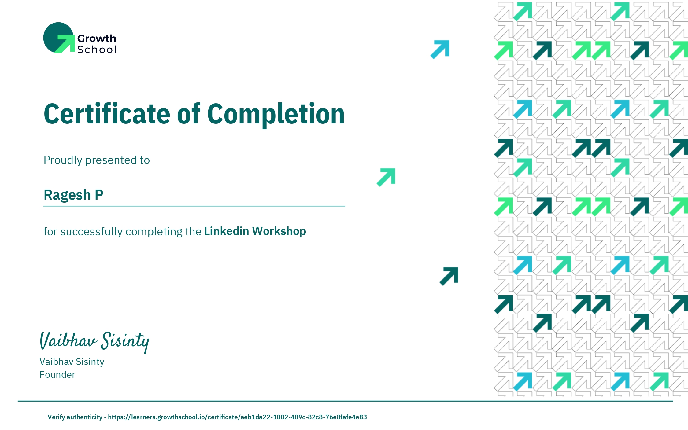 LinkedIn Certificate
